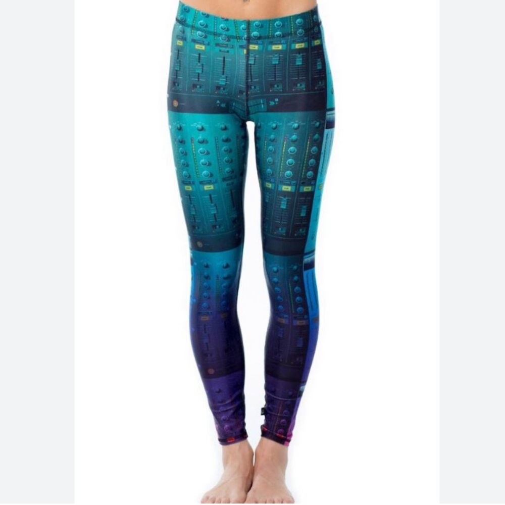Terez Sound Mixer Print Leggings Size Medium